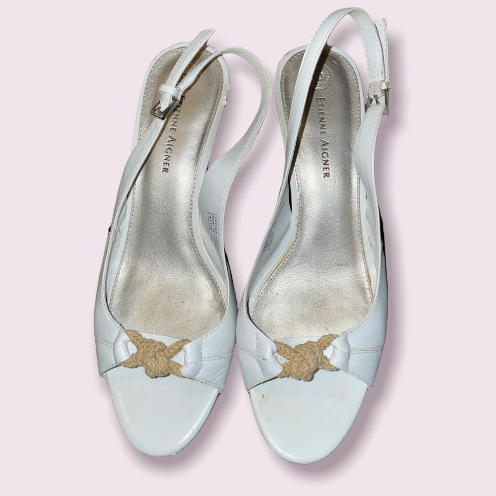 Etienne Aigner leather wedges - Picture 2 of 8